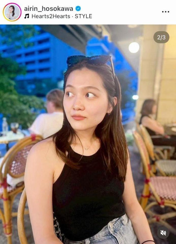 細川愛倫のインスタグラム＠ａｉｒｉｎ＿ｈｏｓｏｋａｗａより