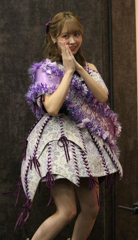 　発表会に登場したＦＲＵＩＴＳ　ＺＩＰＰＥＲの仲川瑠夏