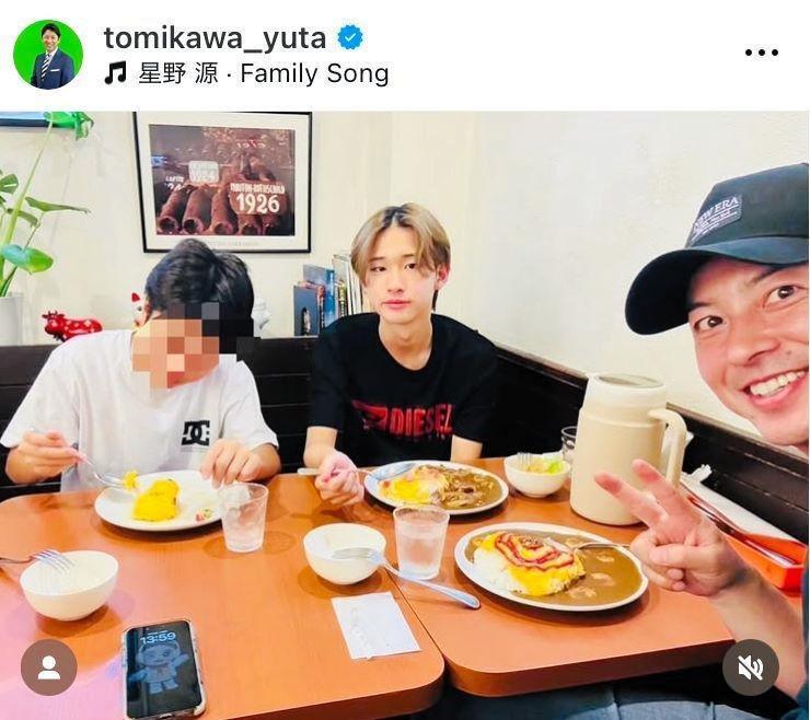 富川悠太氏のインスタグラム＠ｔｏｍｉｋａｗａ＿ｙｕｔａより 