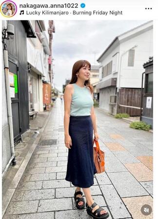 中川安奈アナのインスタグラム＠ｎａｋａｇａｗａ．ａｎｎａ１０２２より