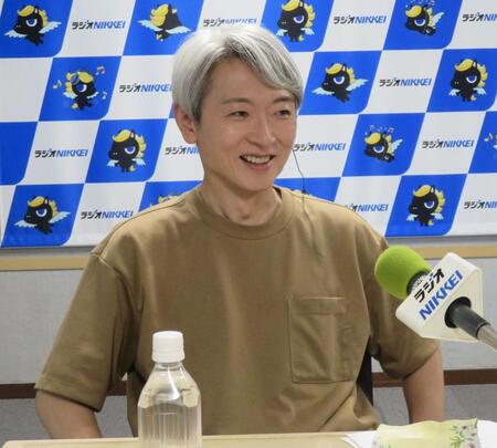 　ＮＨＫ時代の経験などを交えトークする登坂淳一アナ