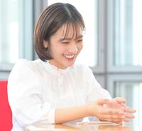 　とことん突き詰めるタイプだと語る日本テレビ・河出奈都美アナウンサー（撮影・伊藤笙子）