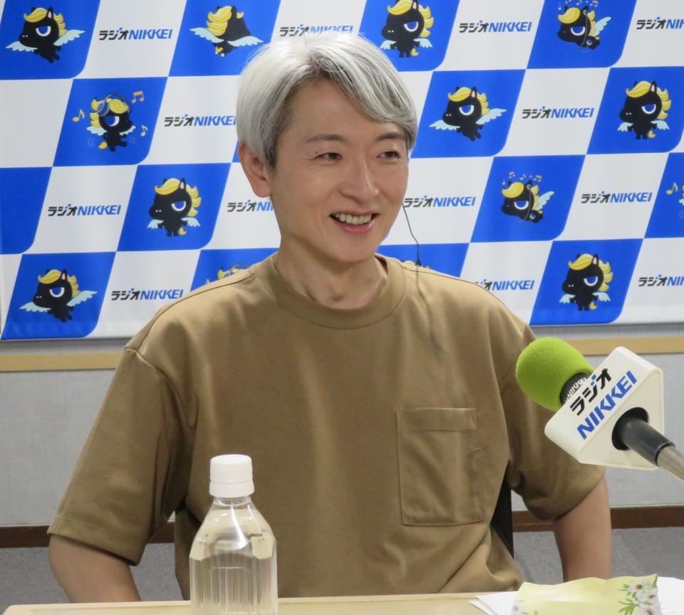 　ＮＨＫ時代の経験などを交えトークする登坂淳一アナ