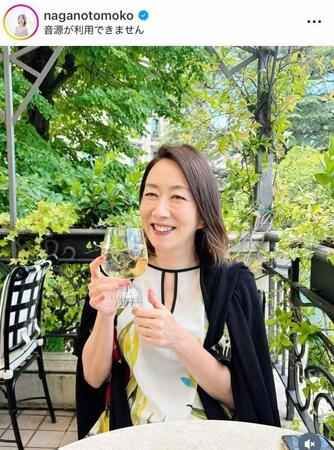 長野智子のインスタグラム＠ｎａｇａｎｏｔｏｍｏｋｏ（７月２９日付）より