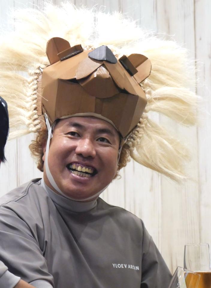 　取材会に出席した大西ライオン