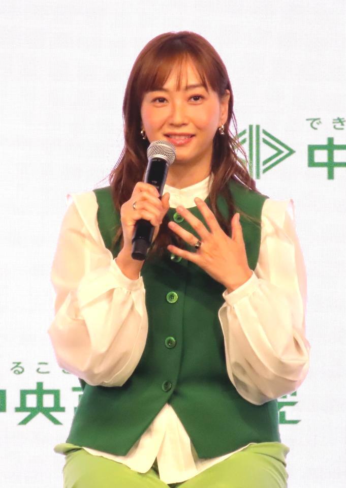 　「中央高等学院　相談委員長就任式」に出席した藤本美貴