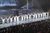 　パフォーマンスする少年忍者（撮影・伊藤笙子）