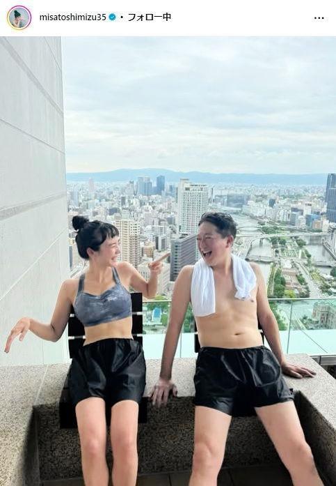 清水みさとインスタグラム＠１ｍｉｓａｔｏｓｈｉｍｉｚｕ３５から