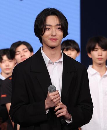 　イベントに登場した谷原七音（撮影・佐々木彰尚）