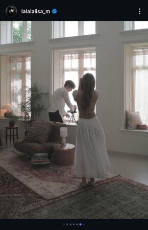 　ＢＬＡＣＫＰＩＮＫ・リサの公式インスタグラム＠ｌａｌａｌａｌｉｓａ＿ｍより　リサがショートフィルム「Ｄｒｅａｍ」ビハインドカットを公開