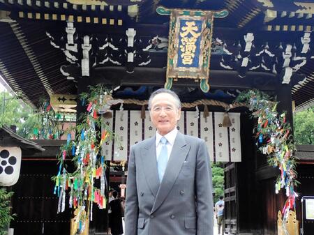 　「菅原伝授手習鑑」の成功祈願を行った片岡仁左衛門