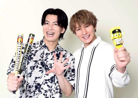 　風輪の翔司（左）と拓也（撮影・佐々木彰尚）