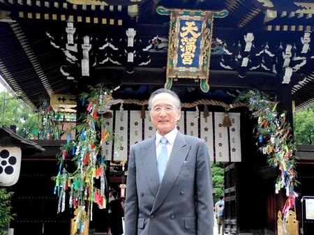 　「菅原伝授手習鑑」の成功祈願を行った片岡仁左衛門