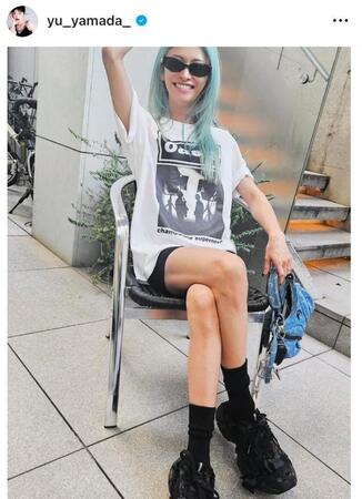 　山田優のインスタグラム＠ｙｕ＿ｙａｍａｄａ＿（８月１４日付）より