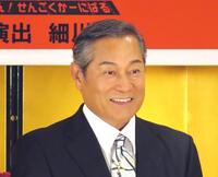 　舞台「大逆転！戦国武将誉賑」で織田信長を演じる松平健