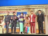 　取材会に出席した（左から）堂前透、兎、酒井藍、島田珠代、エース、寺家