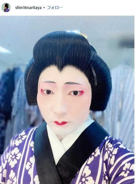 　廃業した市川米十郎（市川新十郎のインスタグラム＠ｓｈｉｎ１６ｎａｒｉｔａｙａより）