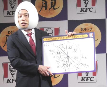 　一日のスケジュールを公開したなかやまきんに君