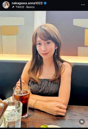 　中川安奈のインスタグラム＠ｎａｋａｇａｗａ．ａｎｎａ１０２２から