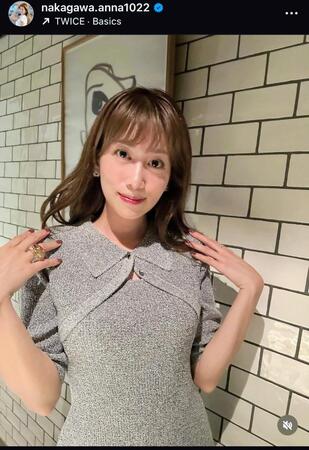 　中川安奈のインスタグラム＠ｎａｋａｇａｗａ．ａｎｎａ１０２２から