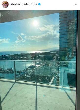 　ハワイの自宅。２４年８月の鶴瓶のインスタグラム＠ｓｈｏｆｕｋｕｔｅｉｔｓｕｒｕｂｅより