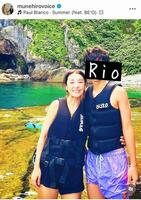 　すっかり大きくなった息子と北海道旅。８月１４日付の鈴木紗理奈のインスタグラム＠ｍｕｎｅｈｉｒｏｖｏｉｃｅより