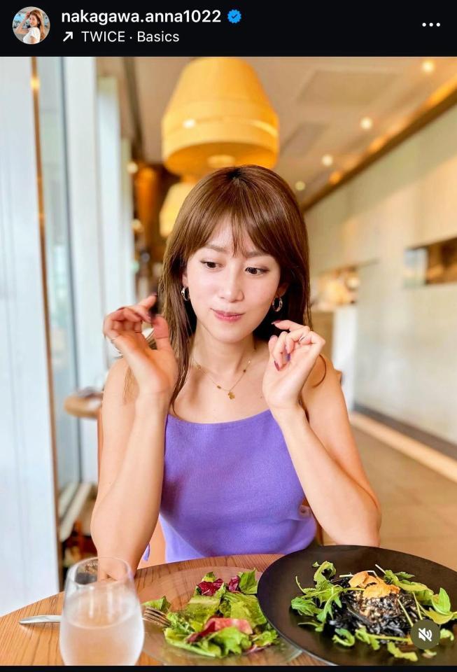 　中川安奈のインスタグラム＠ｎａｋａｇａｗａ．ａｎｎａ１０２２から