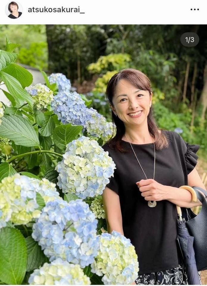 ６月１５日付の櫻井淳子のインスタグラム＠ａｔｓｕｋｏｓａｋｕｒａｉ＿より