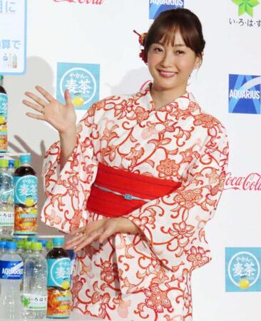 　浴衣で登場した藤本美貴