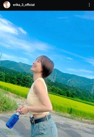 山川恵里佳のインスタグラム＠ｅｒｉｋａ＿３＿ｏｆｆｉｃｉａｌから