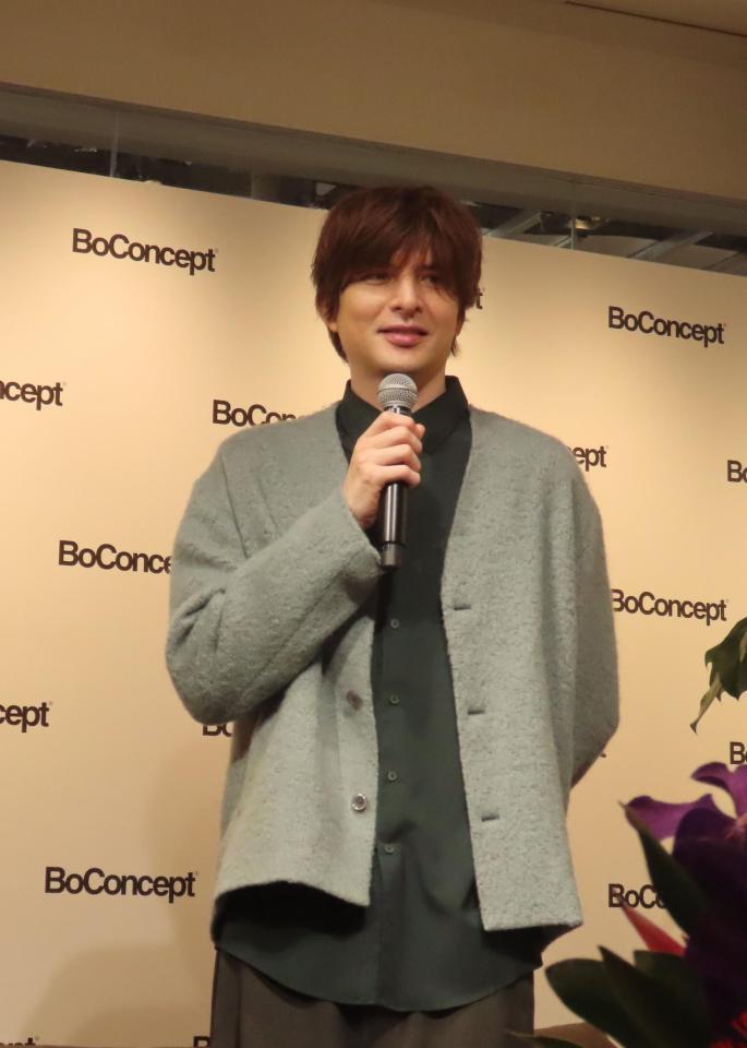 　「ボーコンセプト」新商品発表会に出席した城田優