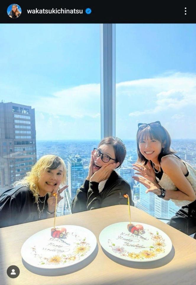 若槻千夏のインスタグラム＠ｗａｋａｔｓｕｋｉｃｈｉｎａｔｓｕから