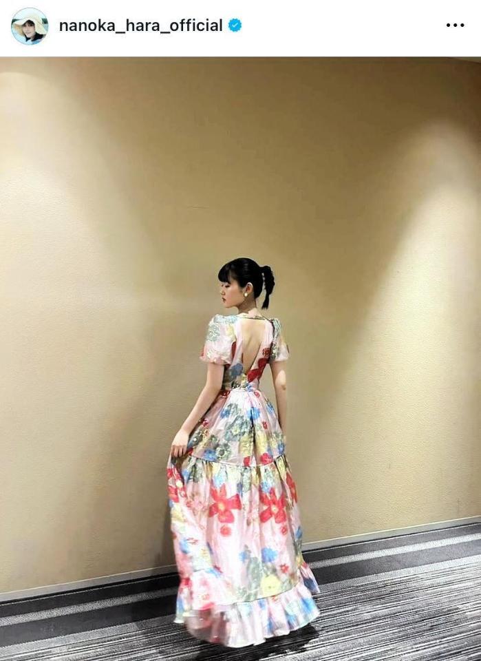 美背中が美しい！原菜乃華のインスタグラム＠ｎａｎｏｋａ＿ｈａｒａ＿ｏｆｆｉｃｉａｌより