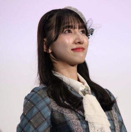 　舞台あいさつに登壇した≠ＭＥの蟹沢萌子