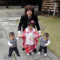 長女、双子の息子たちと。ダイアモンド☆ユカイ　