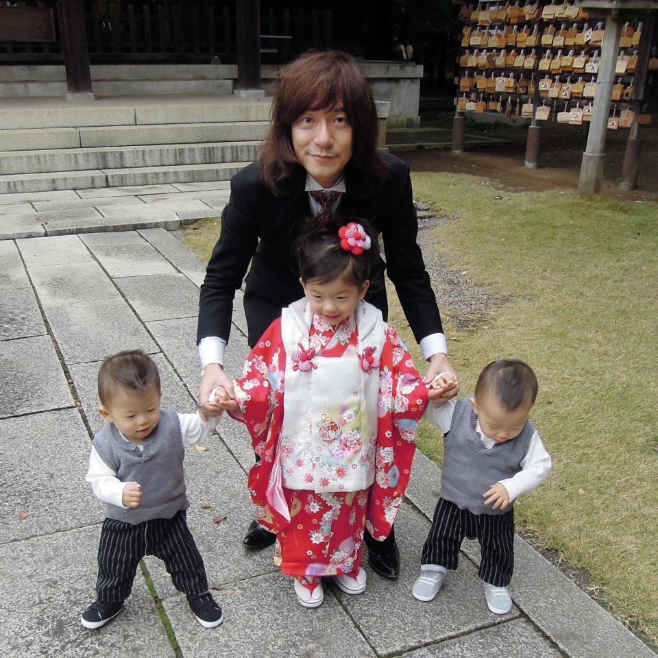 長女、双子の息子たちと。ダイアモンド☆ユカイ　