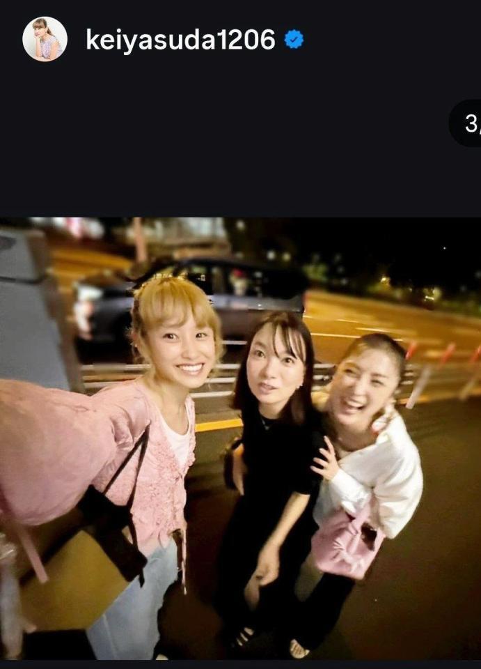 保田圭のインスタグラム（＠ｋｅｉｙａｓｕｄａ１２０６）より 