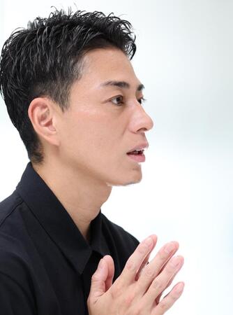 　仕事に対する思いを語る木村拓也アナウンサー（撮影・吉澤敬太）