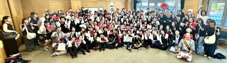 　見事なパフォーマンスをみせた「羽州ぼろ鳶組・新庄」のメンバー