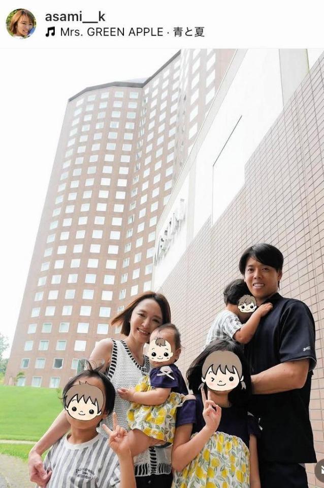 　紺野あさ美のインスタグラム＠ａｓａｍｉ＿＿ｋより