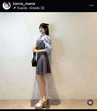 　梶原叶渚のインスタグラム＠ｋａｎｎａ＿ｍａｍｅから
