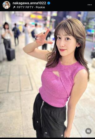 　中川安奈のインスタグラム＠ｎａｋａｇａｗａ．ａｎｎａ１０２２から