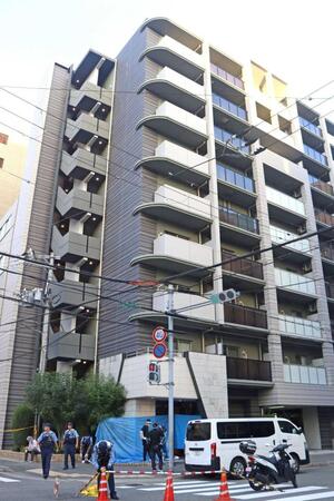 　神戸の女性殺害現場マンション