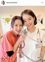 木村佳乃と。松井遥南のインスタグラム＠ｈａｒｕｎａｍａｔｓｕｉより