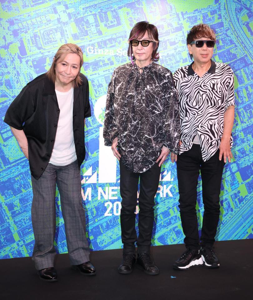 　まだまだ若々しいＴＭ　ＮＥＴＷＯＲＫ（左から）小室哲哉、宇都宮隆、木根尚登（撮影・金田祐二）
