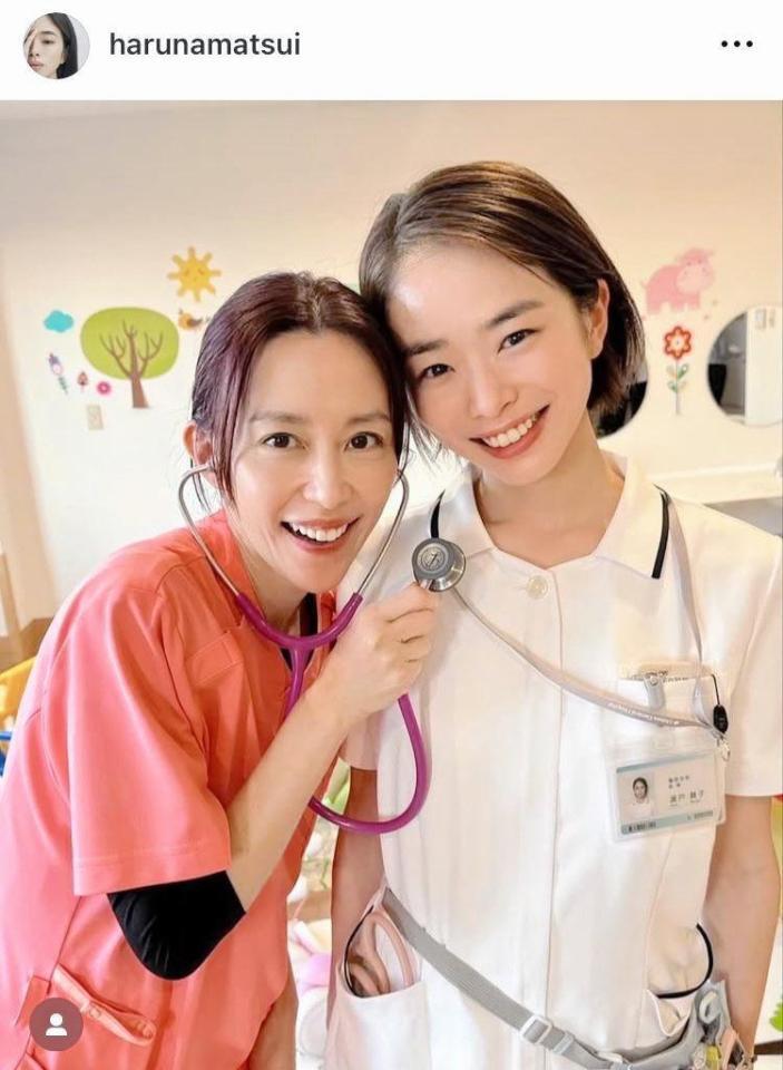 木村佳乃と。松井遥南のインスタグラム＠ｈａｒｕｎａｍａｔｓｕｉより