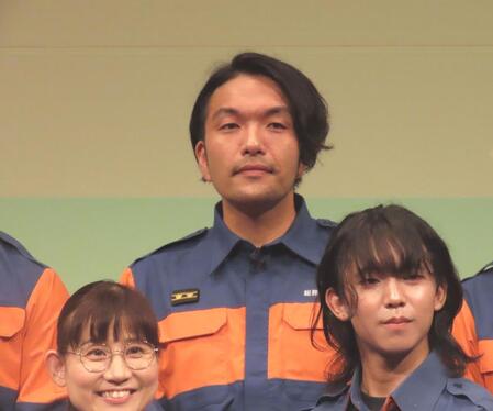 　消防団入団促進広報２０２５「この街でみんなと強くなろう」イベントに出席した見取り図・盛山晋太郎