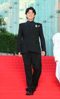 　映画「ブラック・ショーマン」レッドカーペットイベントに登場した福山雅治（撮影・伊藤笙子）