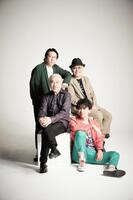 　カシオペアの（前列左から）野呂一生、今井義頼（後列左から）安部潤、鳴瀬喜博