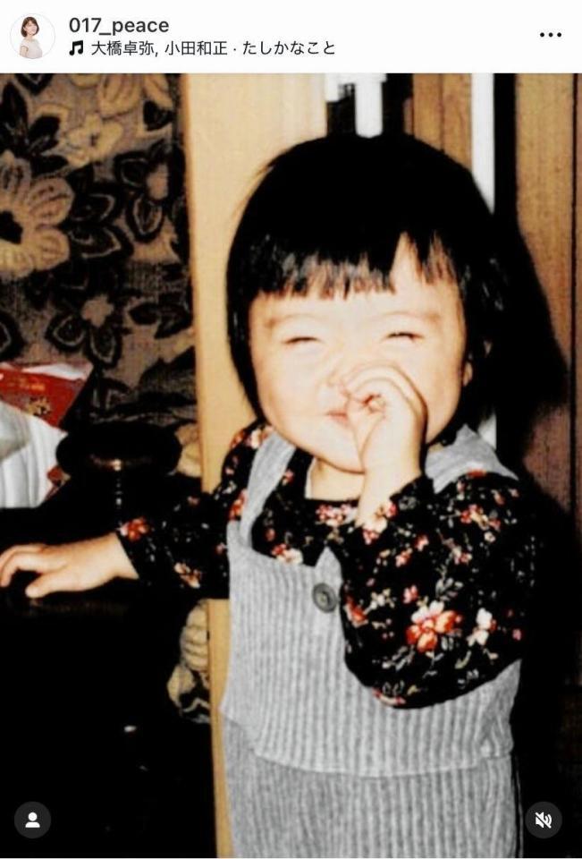 幼少期は前髪ぱっつん！澪奈のインスタグラム＠０１７＿ｐｅａｃｅより